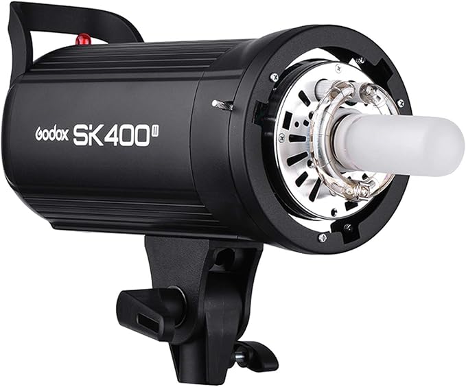 Godox SK400II: Foco de estudio profesional con flash GN58 para retratos