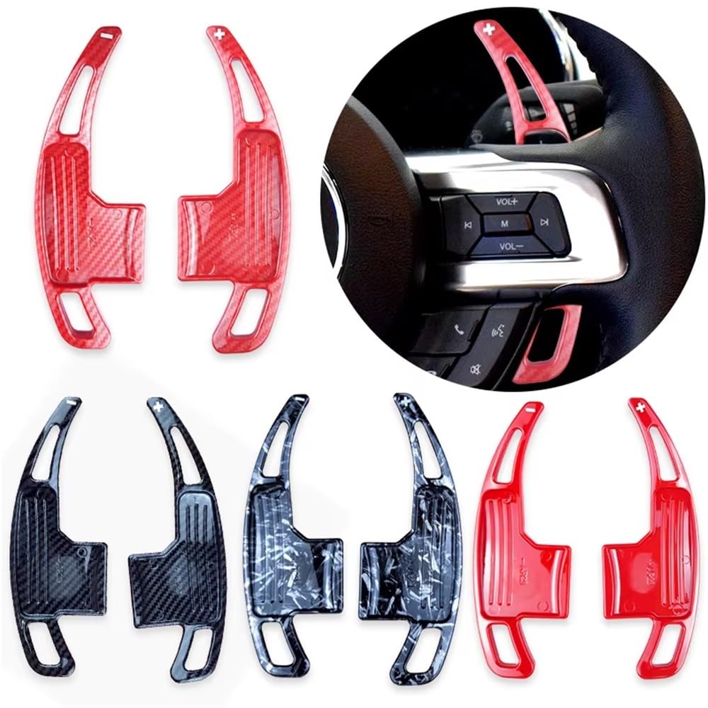 Schaltwippen Alu Für Mustang 2015-2019 Carbonfaser pattern