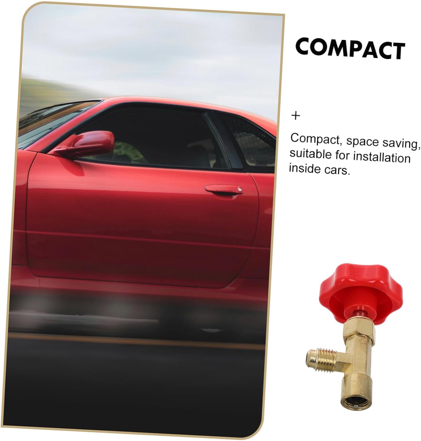 Car Adapter Compact Valve for Efficient Flow Control for Automotive Systems Versatile and Durable Refrigeration Tool