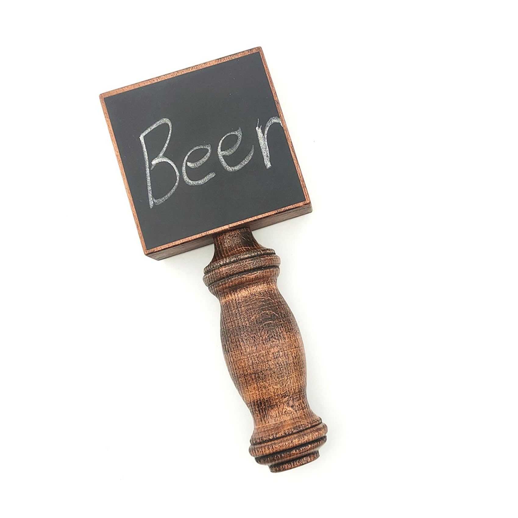 3 mangos de cerveza personalizados, mango de madera para grifo de cerveza casero, reutilizable, pizarra, bricolaje, manualidades, grifos de cerveza, decoración de bar