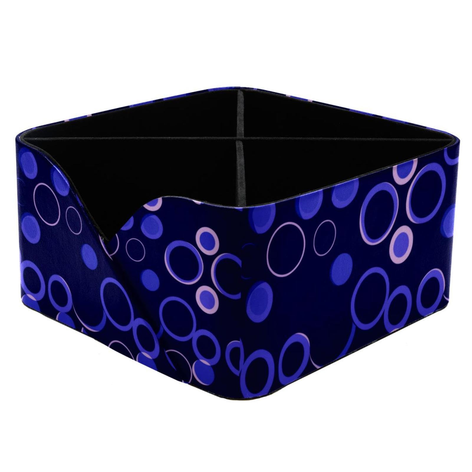 Porte-stylos rectangulaire bleu, organiseur de bureau de papeterie