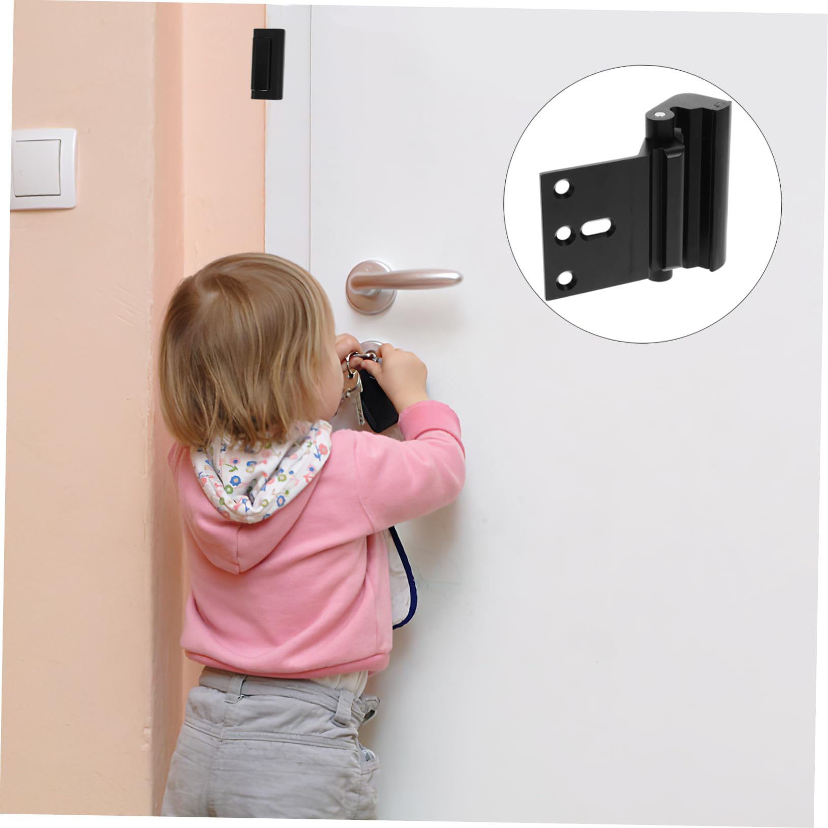 Angoily 4sets Serrature Di Sicurezza Per Porte Chiusure Rinforzate Childproof Per La Sicurezza Domestica Per Proteggere Ragazzo Ragazza e Prevenire Intrusioni