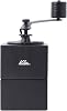 Kalita Coffee Mill, Wooden, Durable Cast Iron Cutter, Cubic Mill, Black, Adjustable Coarseness, Hand-Ground Coffee Mill #42165, Mill, Grinder, Hand Mill, Manual, Coffee Beginner, Compact, Portable