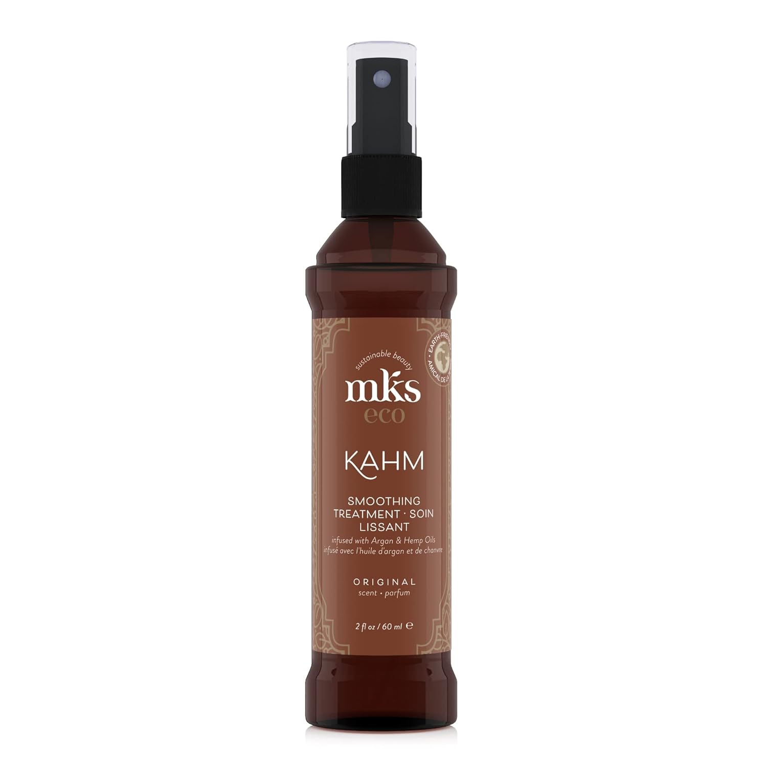 Earthly Body MKS eco Kahm Smoothing Hair Treatment, Original Scent – Vegetable Keratin Protein, Moroccan Argan Oil, Hemp Seed Oil – Vegan & Cruelty Free Conditioner – 1 Count