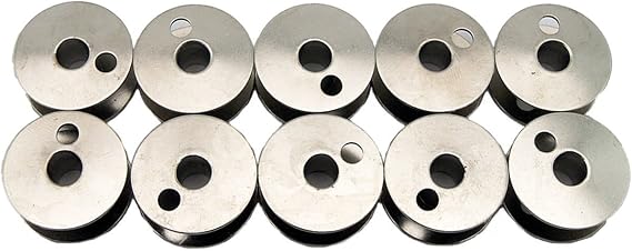 Cutex 10 Pk Metal Bobbins #203470 - Singer 110W, 111W, 112W, 211W Class Machine