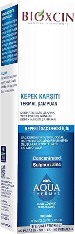Bioxcin Aqua Thermal Kepek Karşıtı Şampuan – Termal Su ve Bitkisel İçerikli Saç Bakımı – Yoğun Kepek Önleyici – 300 ml