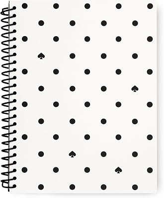 kate spade new york Small Notebook, Black Spade Dot