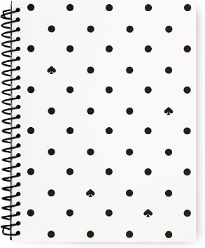 kate spade new york Small Notebook, Black Spade Dot