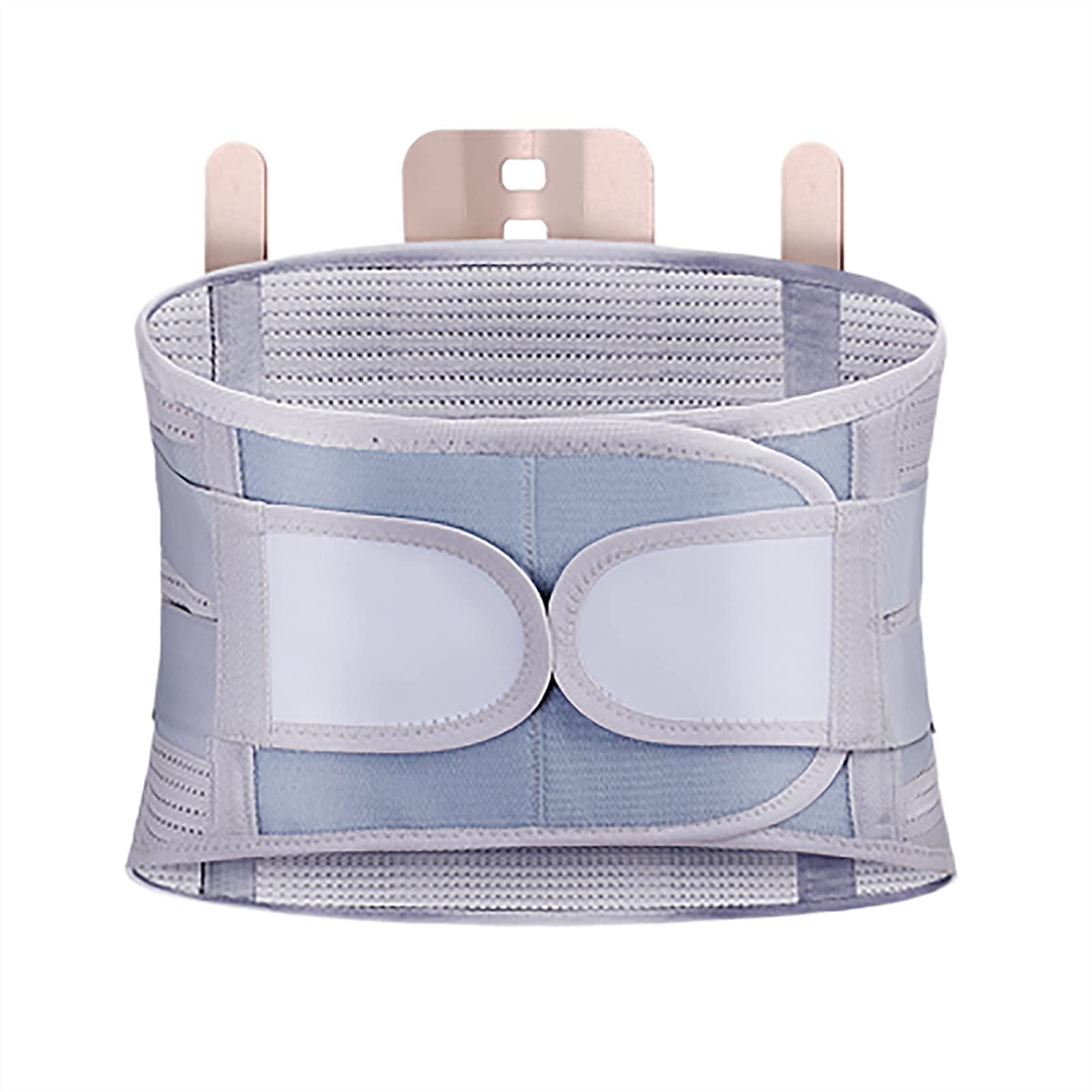 Wsparcie Talii Gorset Lędźwiowy Pas Elastyczna Oddychająca Orteza Lędźwiowa Wsparcie Pasy Regeneracyjne Dla Talii Gorset Treningowy Kobiety Mężczyźni (Color : Gray, Size : S)
