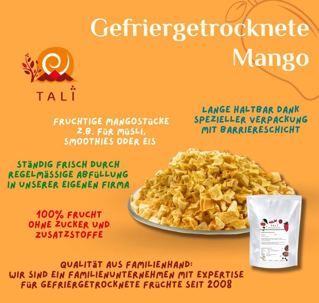 TALI Mangostücke gefriergetrocknet 1000 g
