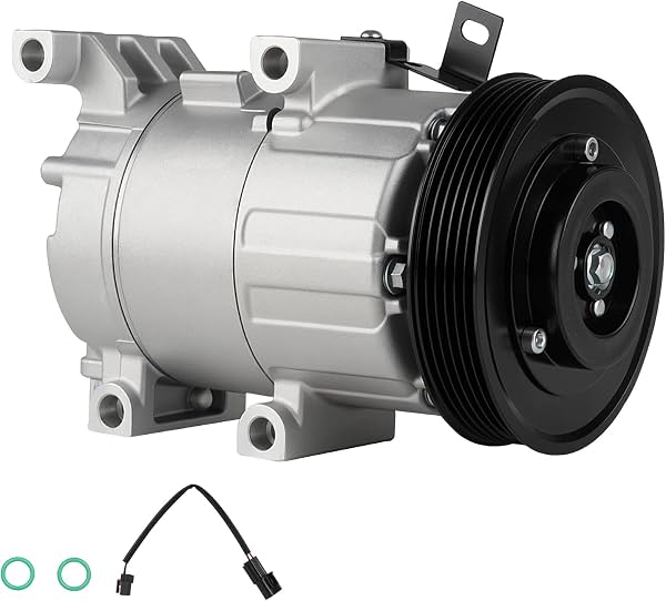 Compresor de A/C nuevo con embrague ILONPA para Kia Soul y Hyundai Elantra 1.6L | Para Kia Soul 14-19, Forte5 14-16 y Forte Koup 14-17 (con A/C automático), para Hyundai Elantra 2017 (hasta 09/2016), solo 1.6L