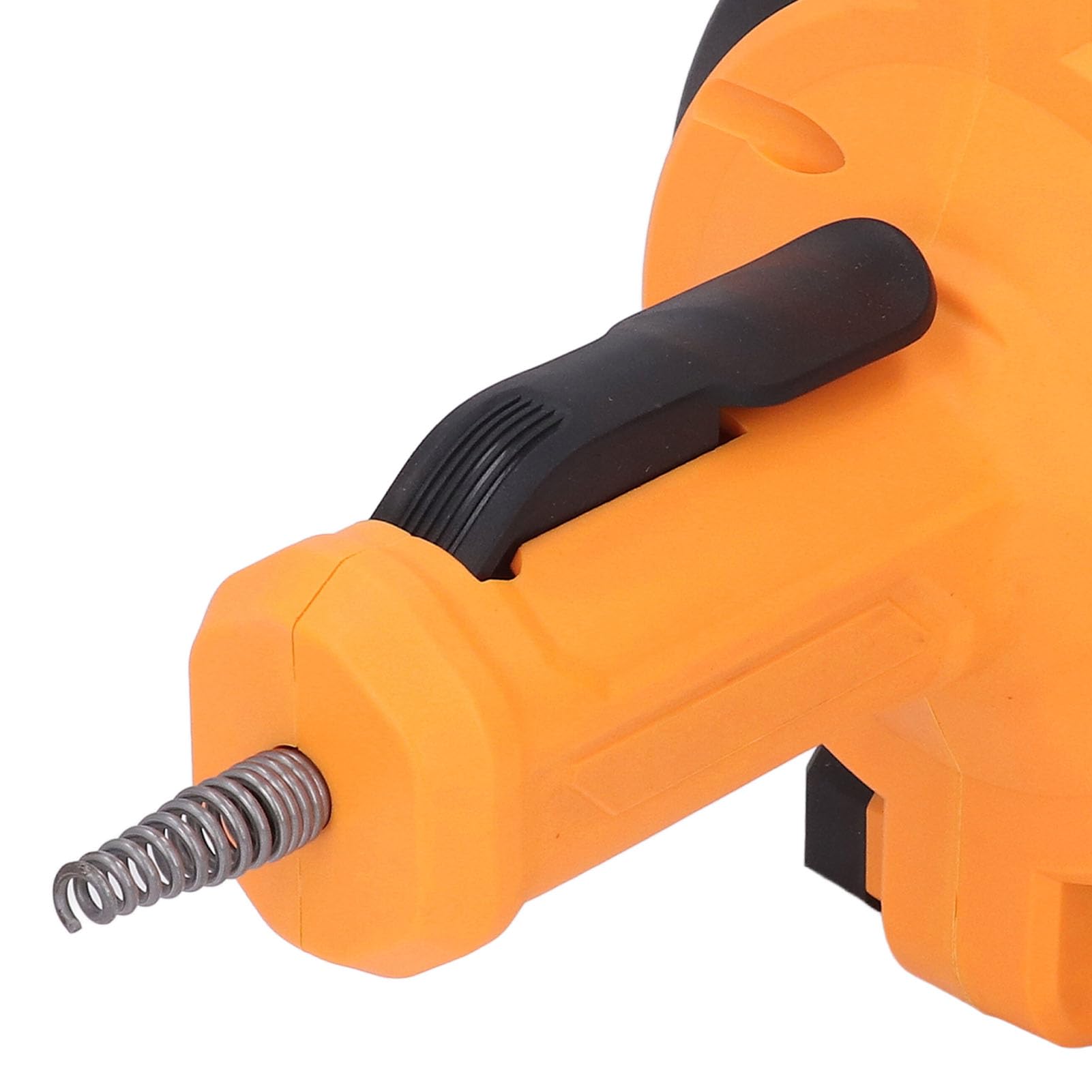 Barrena eléctrica inalámbrica para desagües, Herramienta de desatascador de fontanería de alimentación automática, Cable Flexible de 7 m para Eliminar Pelo y obstrucciones en (Amarilla)