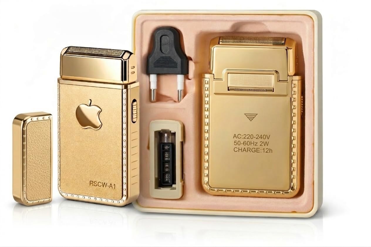 Veentus Dealsure Professionals Design Men Perfect Shaver And Haircut Rechargeable Beard And Moustaches Hair Machine And Trimming With Cord And Without Cordless Use (Apple Gold)-image-27