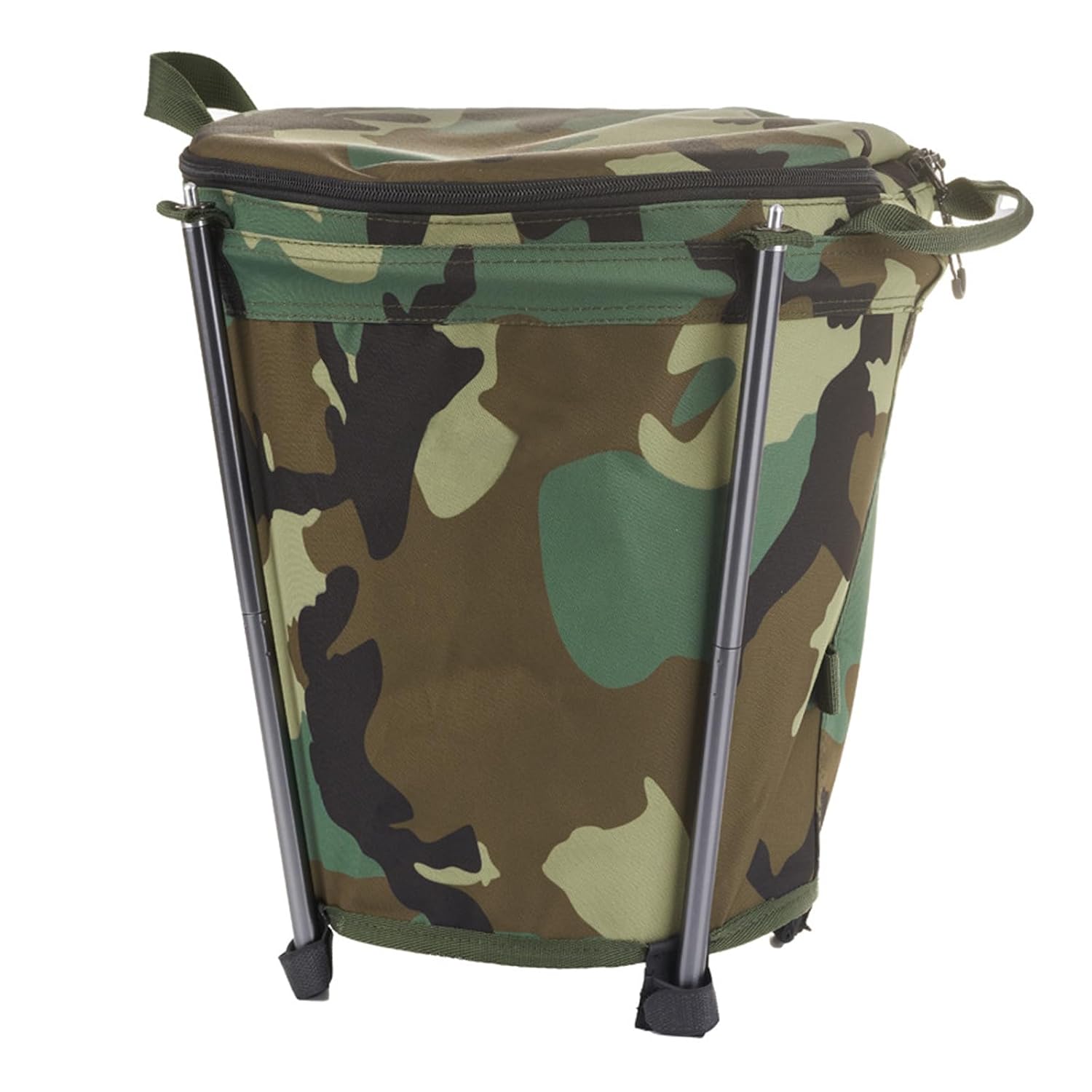 Wastebasket Can Container for Hiking Camping Light Weight Round Bucket Practical Garbage Bin Outdoor Camping Trash Can Picnics Garbage Organizers