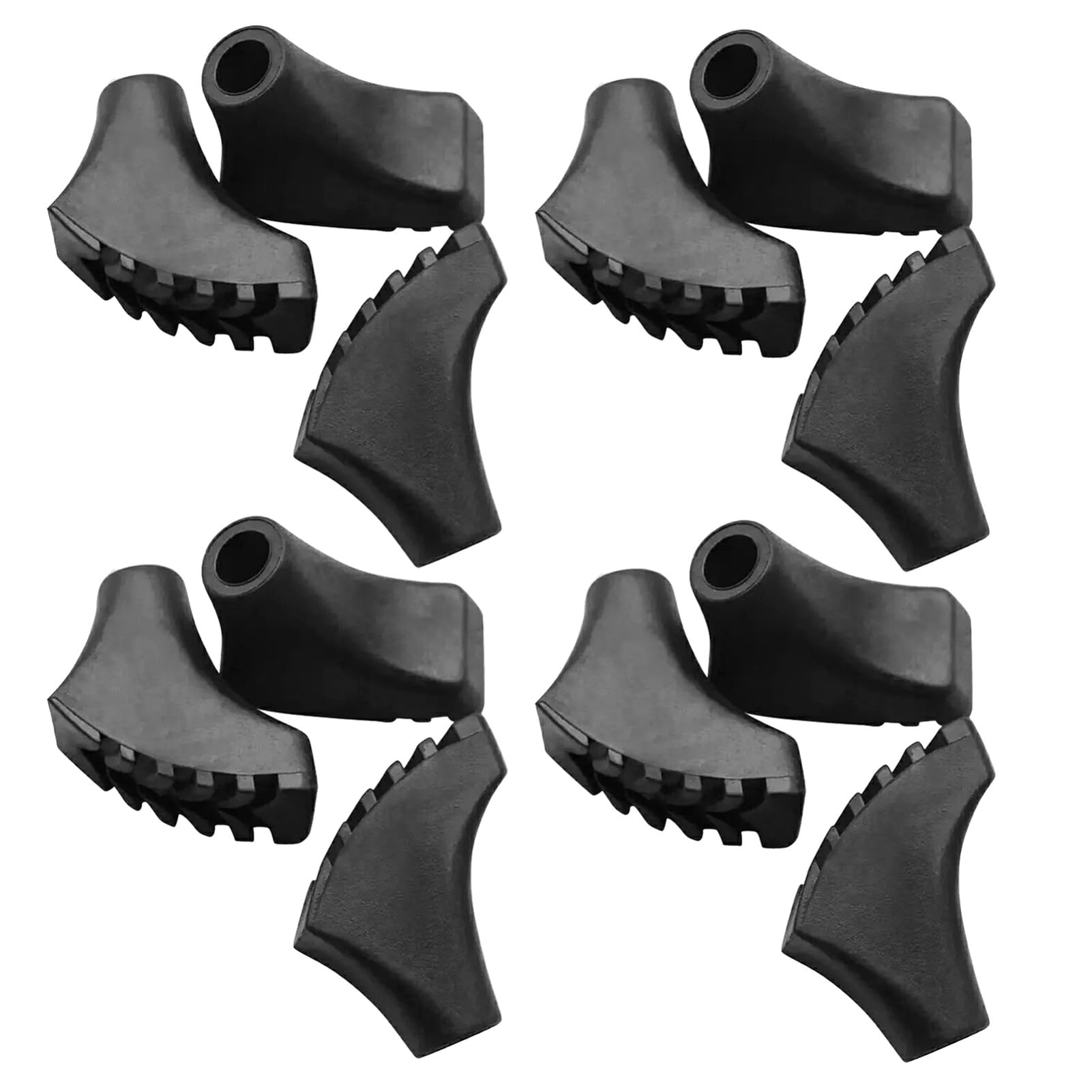 12 Piezas Puntas Goma Reemplazo para Bastones Senderismo Protectores Trekking Antideslizantes Resistentes al Accesorios para Excursión y Escalada