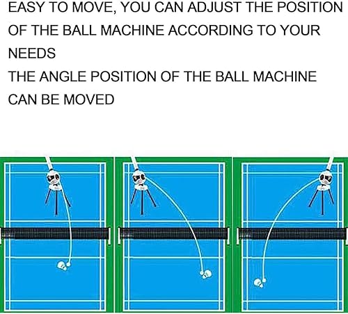 Miniatura 7 de RESKIU Máquina de servir bádminton, máquina automática de bolas de entrenamiento de bádminton, máquina de lanzamiento de bádminton para