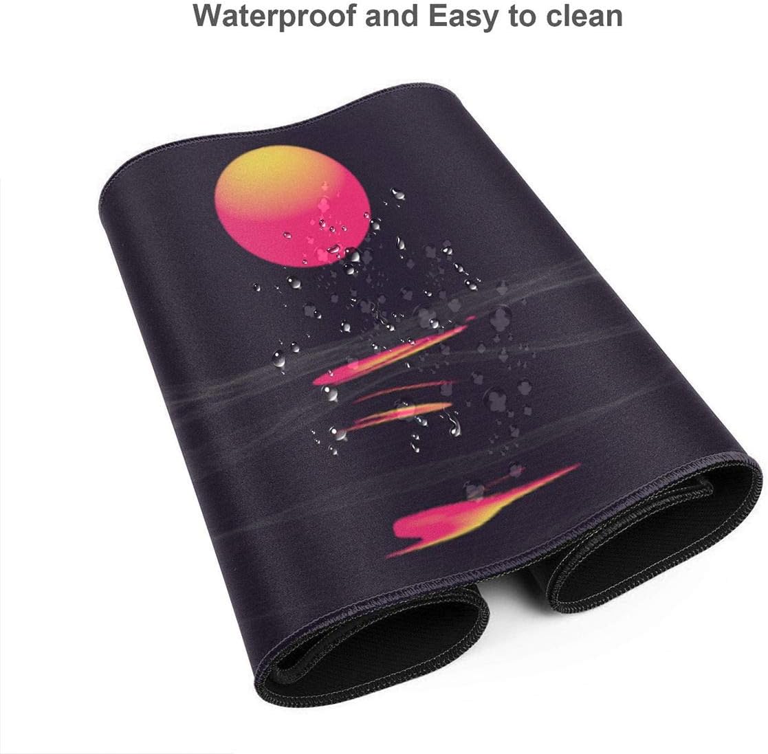 Free Shipping Over $50 Vaporwave Sunrise Large Mouse Pad Keyboard Pad Long Extended Multipurpose Computer Game Mouse Mat
