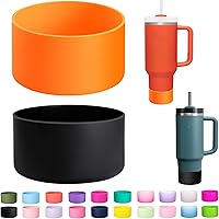 Vista 8 de Stanley - Paquete de 2 botas de silicona para vaso Stanley 40 de 30 oz Quencher Adventure, IceFlow 30 de 20 onzas, protector de copa Stanley