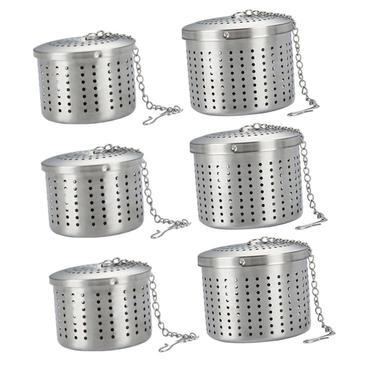 Cabilock 3 Juegos 3 Juegos De Colador De Té De Acero Inoxidable Filtro Colgante Para Té Verde Infusor De Té Dispensador De Taza De Café De Acero Colador Para Té Tazas De Té 2 piezas * 3
