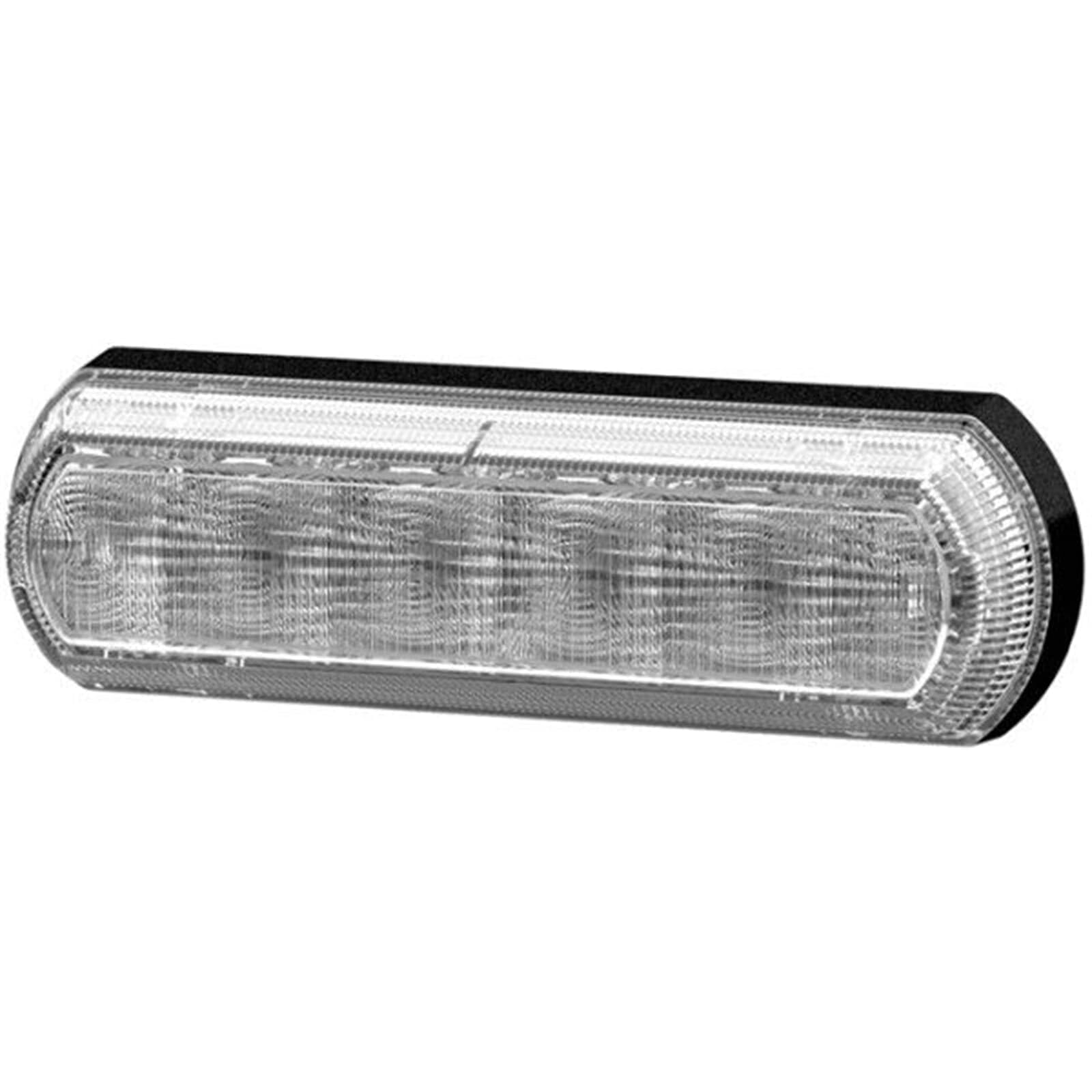 HELLA Lampa kierunkowskazu - Shapeline Tech - LED - 12V / 24V - przyklejony/Oprawa - ECE/SAE/ADR/GGVS - Kolor szkła reflektora: przezroczysty - Wtyczki: AMP - 2BA 013 398-001