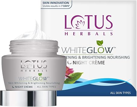 Lotus Herbals WhiteGlow Skin Whitening And Brightening Nourishing Night Creme 60g
