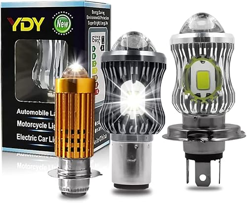 Miniatura 7 de YSY 1 unids 10000Lm H4 LED Moto HB2 9003 HS1 Bombillas LED para faros delanteros de motocicleta, lente CSP blanco amarillo Hi Lo lámpara Accesorios