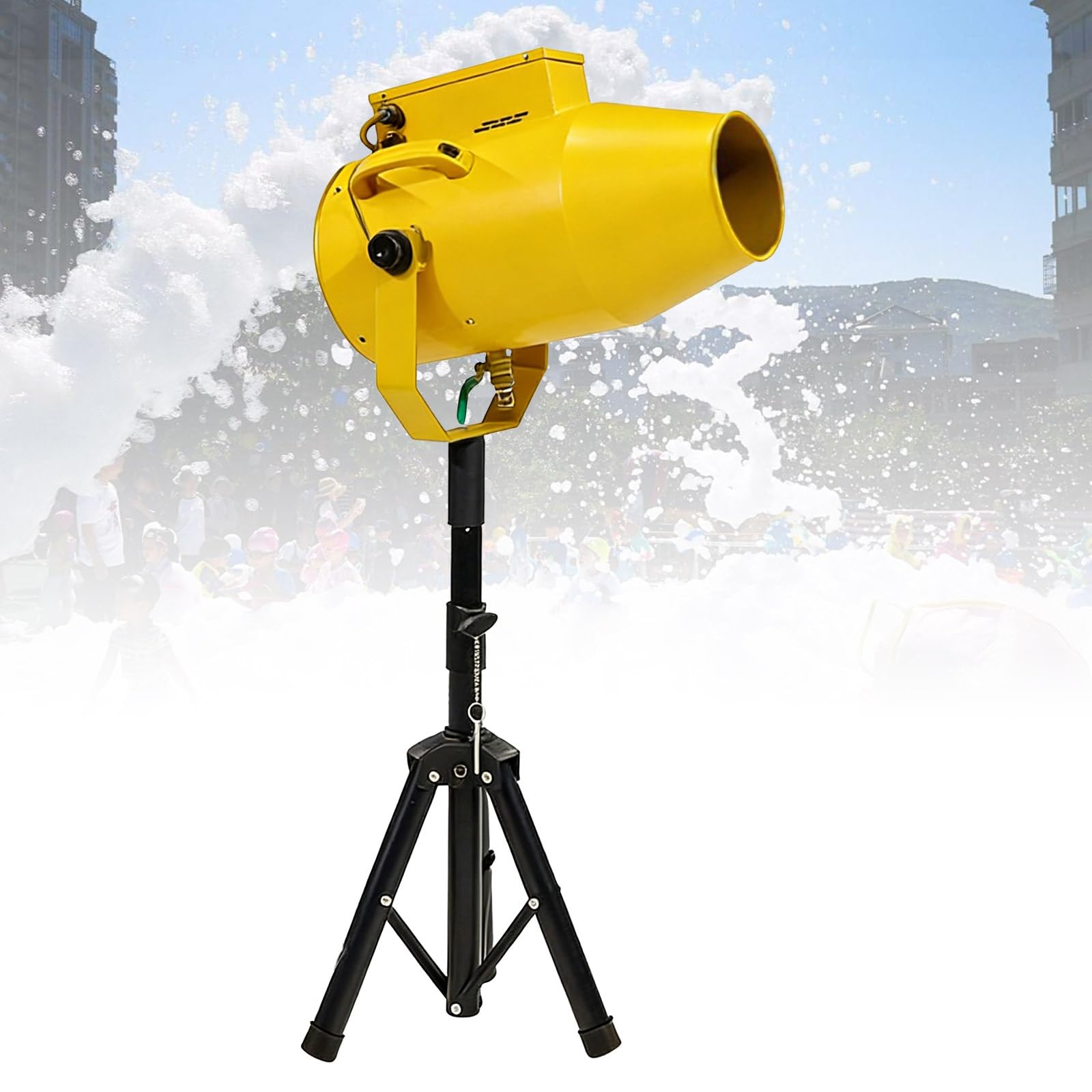Macchina in schiuma da 1000 W per eventi, generatore potente e compatto per celebrazioni all'aperto, feste in piscina