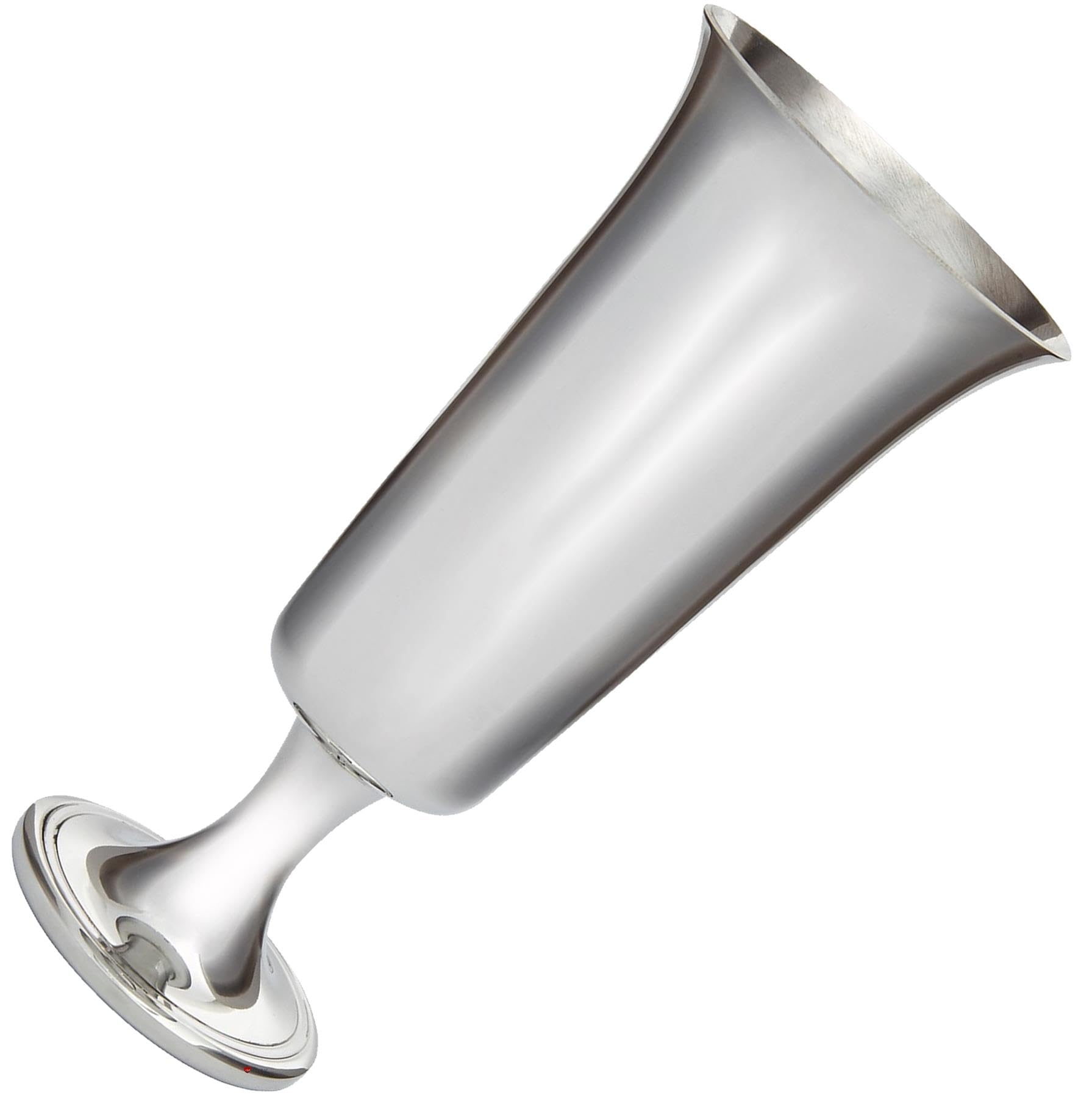 I LUV LTD Svasato Peltro Flute di Champagne Calice Regalo di Matrimonio Lucidato Perfetto per L'incisione Fornito in Scatola di Cartone