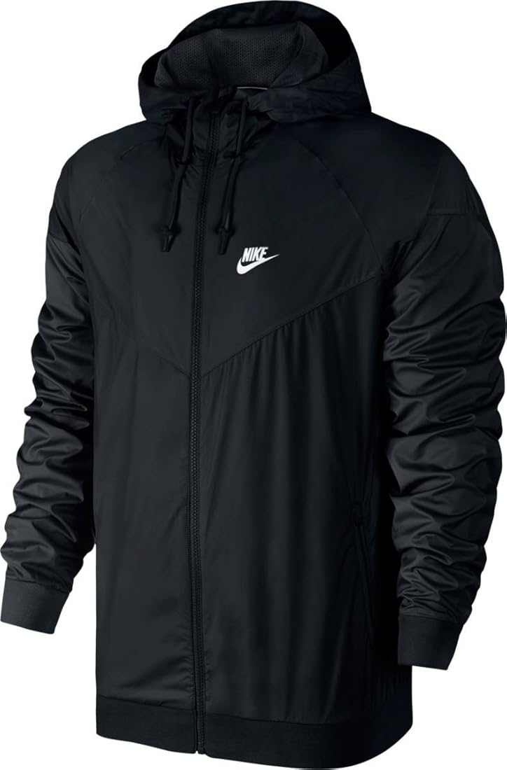 nike black long jacket