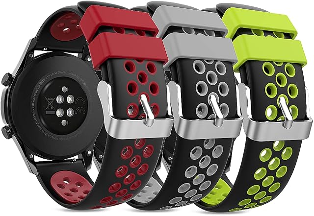 TUSITA Quick Release Band 22mm Compatible with Garmin Vivoactive 4,Venu 2,Huawei Watch GT GT2 GT2e GT3 GT Runner,Galaxy Watch, TicWatch Pro GTX E2 S2,Amazfit GTR 2 2e 3 Pro - Silicone Strap Wristband