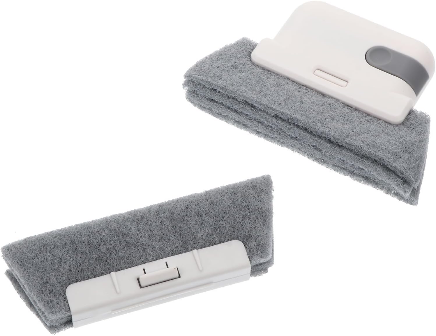 Window Slot Brush for Deep Cleaning Window Tracks and Corners Easy to Hold with Sturdy Pp Material and Replacement Brush Head