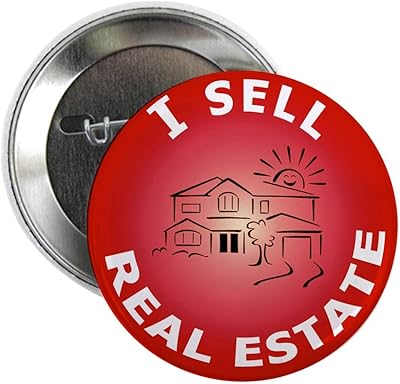 CafePress I SELL Real Estate Circle Button 2.25