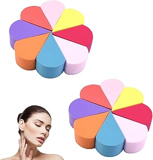 16Pcs Makeup Sponges face paint sponges, Reusable Petal Puff Cosmetic with make up sponges for foundation, face sponges cleansing make up sponges, for Concealer Makeup beauty sponge