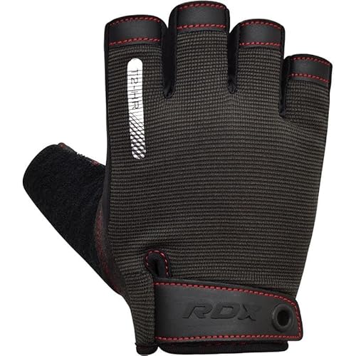 RDX Gym Training Gloves T2 Half Red-L
