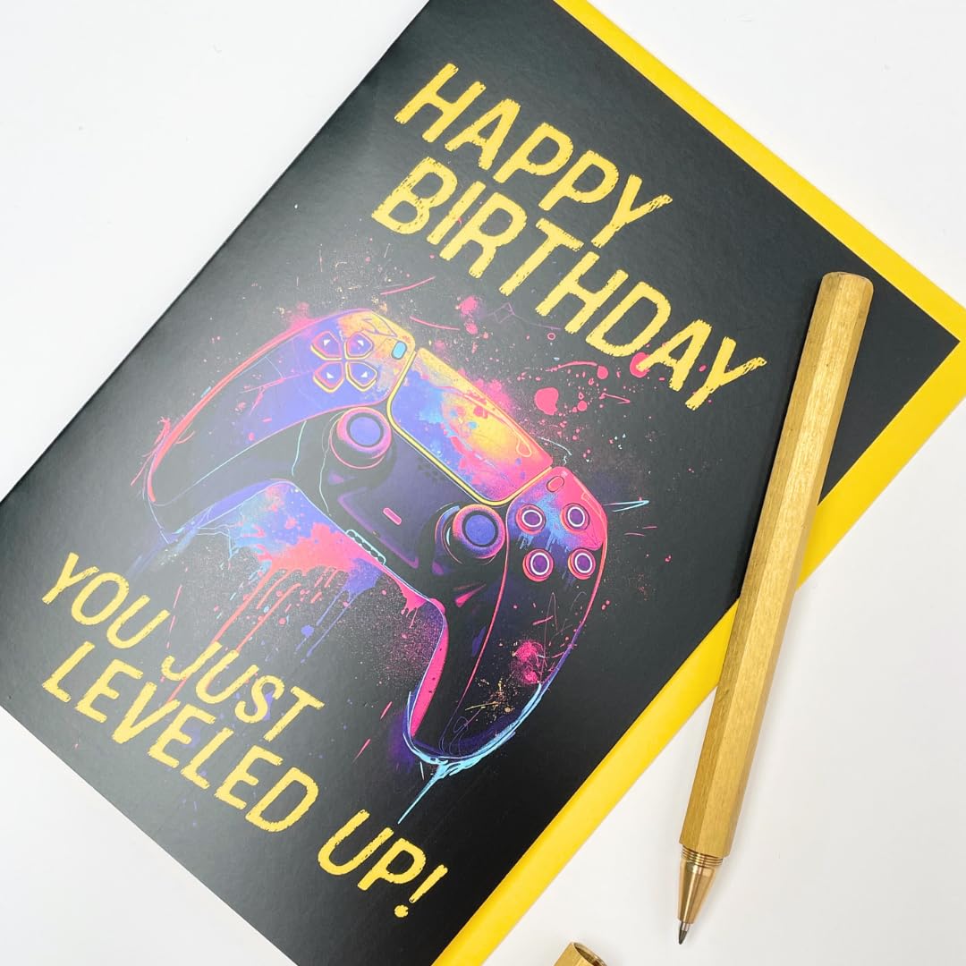 Gamer Boys Birthday Card Controller Playstation Gamer Personalised Birthday Card For Boys Son Nephew Grandson 8th 10th 12th 13th 14th 15th - Ireland