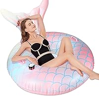 Vista 2 de Inflatable Pool Float Adult - Pool Floaties Lounger Floats Rafts Floating Chair Floats Water Floaty for Swimming Pool Lake Lounge Float, Beach Pool