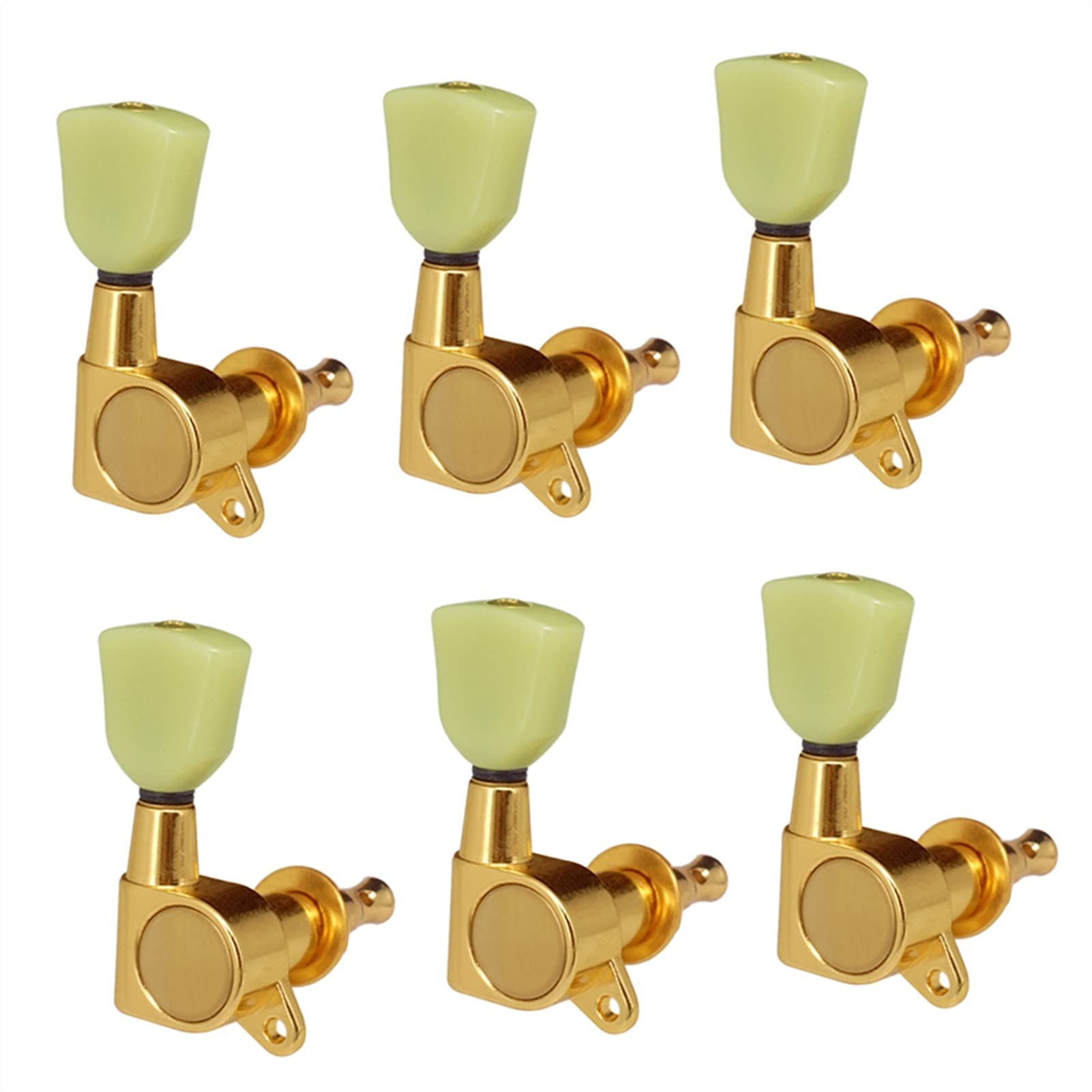 Stimmwirbel Gitarrensaiten Vintage Gold 6 Stück Geschlossene Eisen Elektrische/Akustikgitarre Tuning Pegs Tuner Tuning Keys 6r
