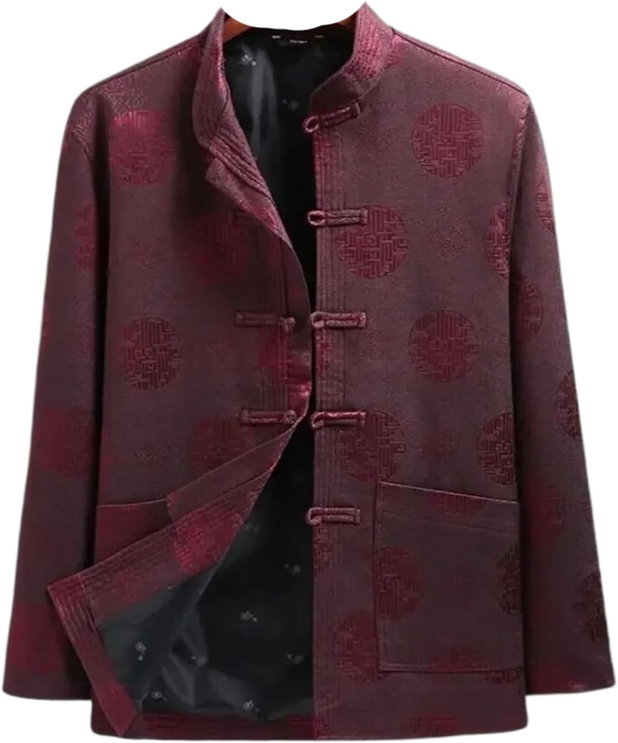 Tang Suit Traditional Chinese Clothing for Men Full Sleeve Kung Fu Vintage Party Mens Jacket