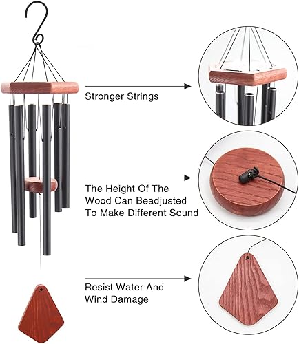 Miniatura 3 de campanillas de viento para exteriores, regalo