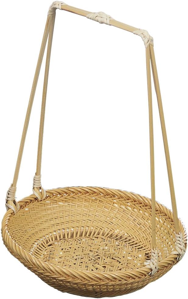 山下工芸(Yamashita kogei) Yamasita Craft 71434000 Shiratake Mawashi Basket with Handle, Medium