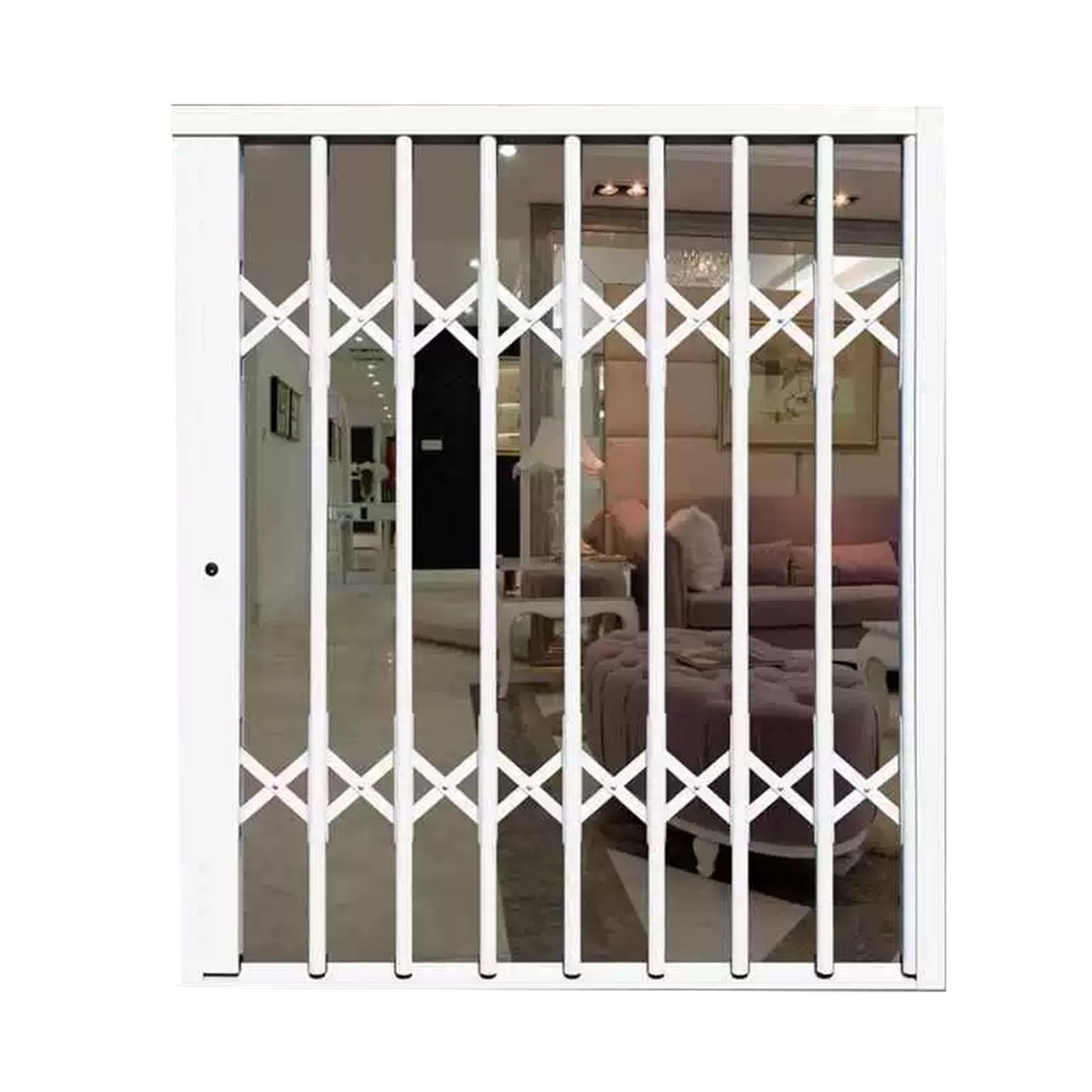 Barras de seguridad para ventanas para seguridad en el hogar, valla deslizante con cerradura para evitar robos, ideal para protección de niños y exteriores, fácil instalación