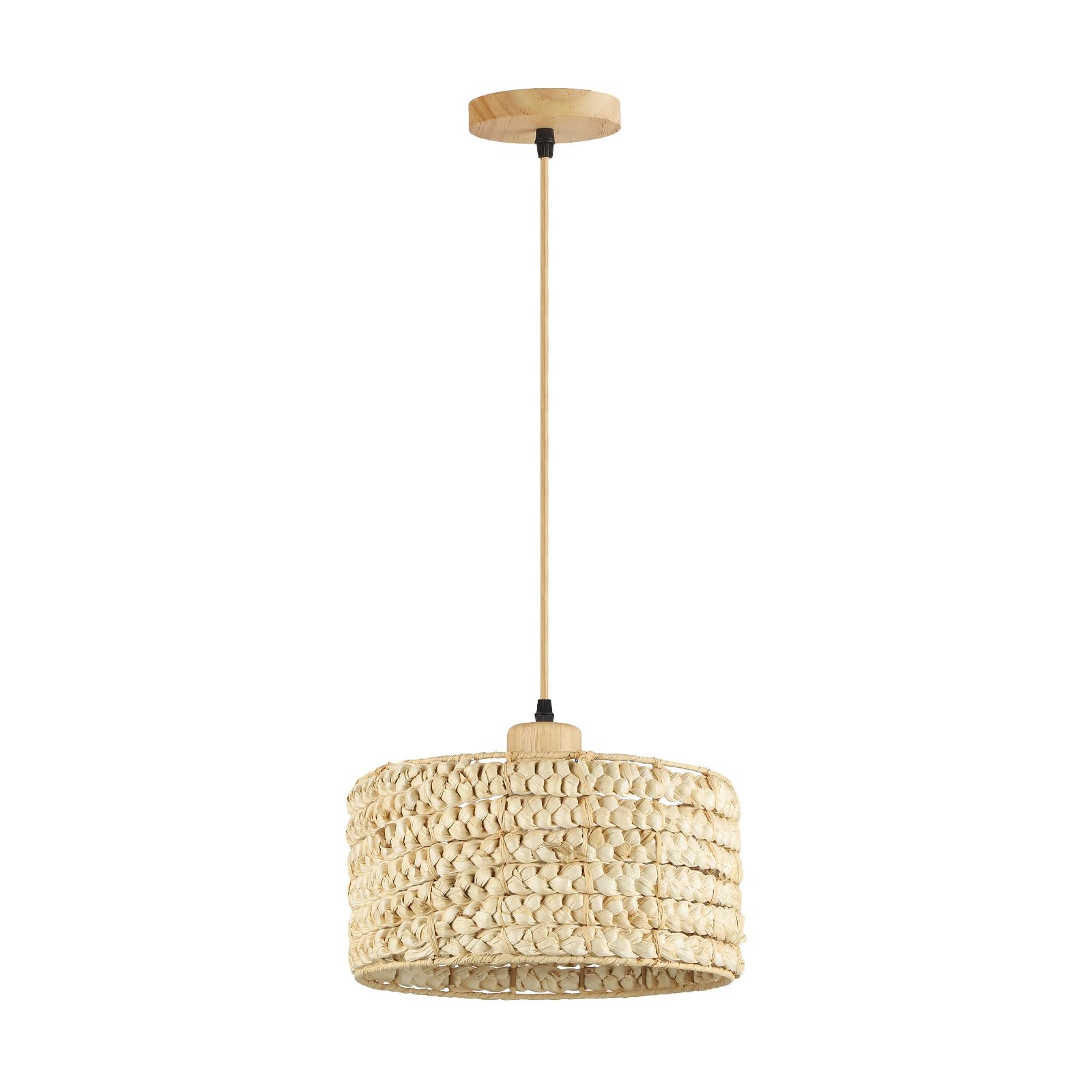 Lampe suspendue en rotin luminaire suspendu osier lustre bohème panier ferme pour îlot de cuisine