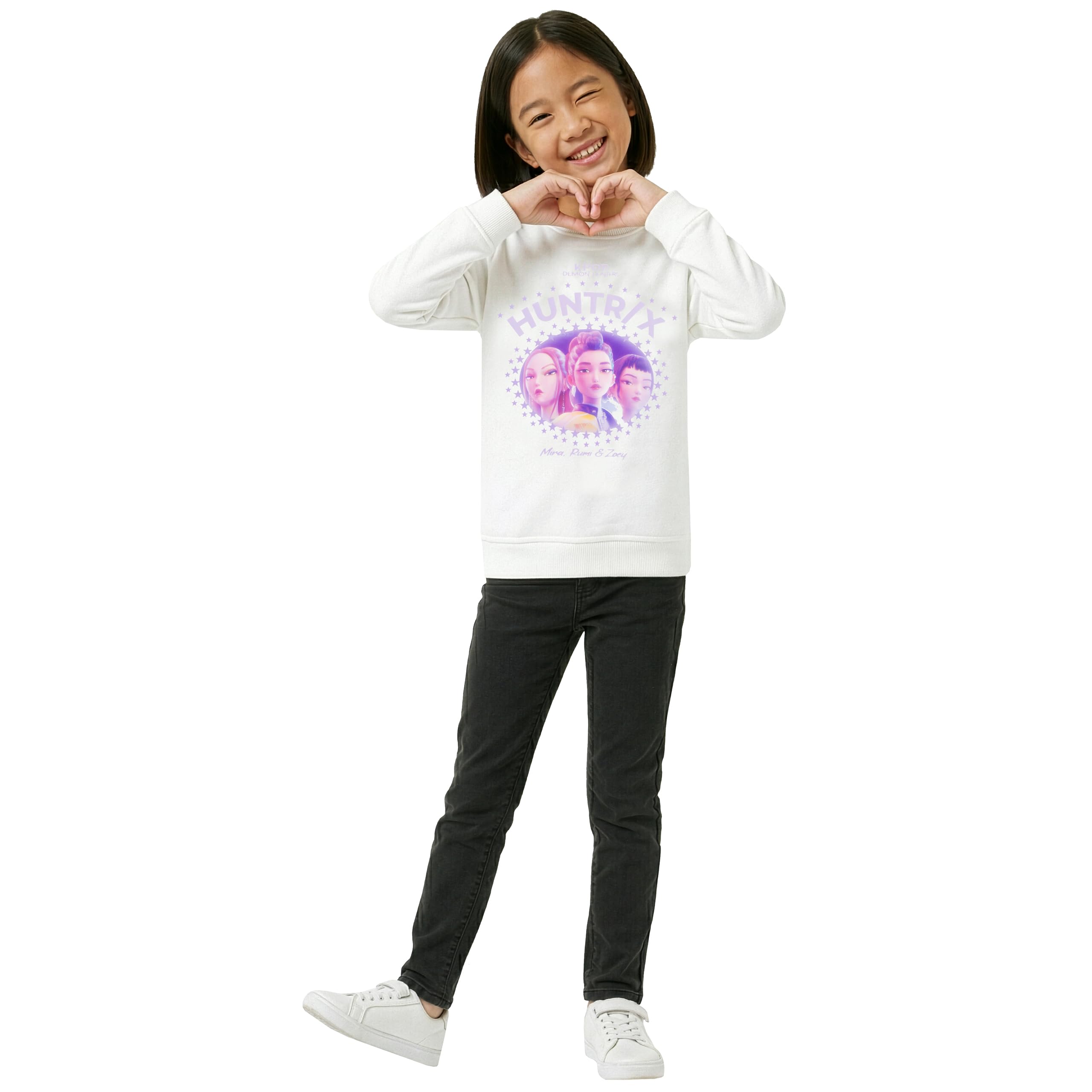 KPop Demon Hunters Sudadera Niña Mira Rumi Zoey Sweatshirt Copas Huntrix