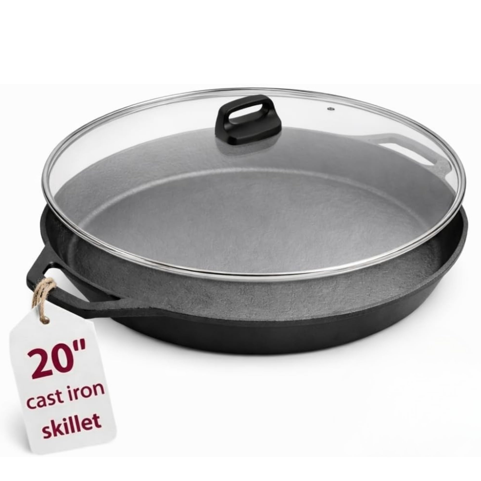 Colenza 20-Inch Cast Iron Skillet with Lid