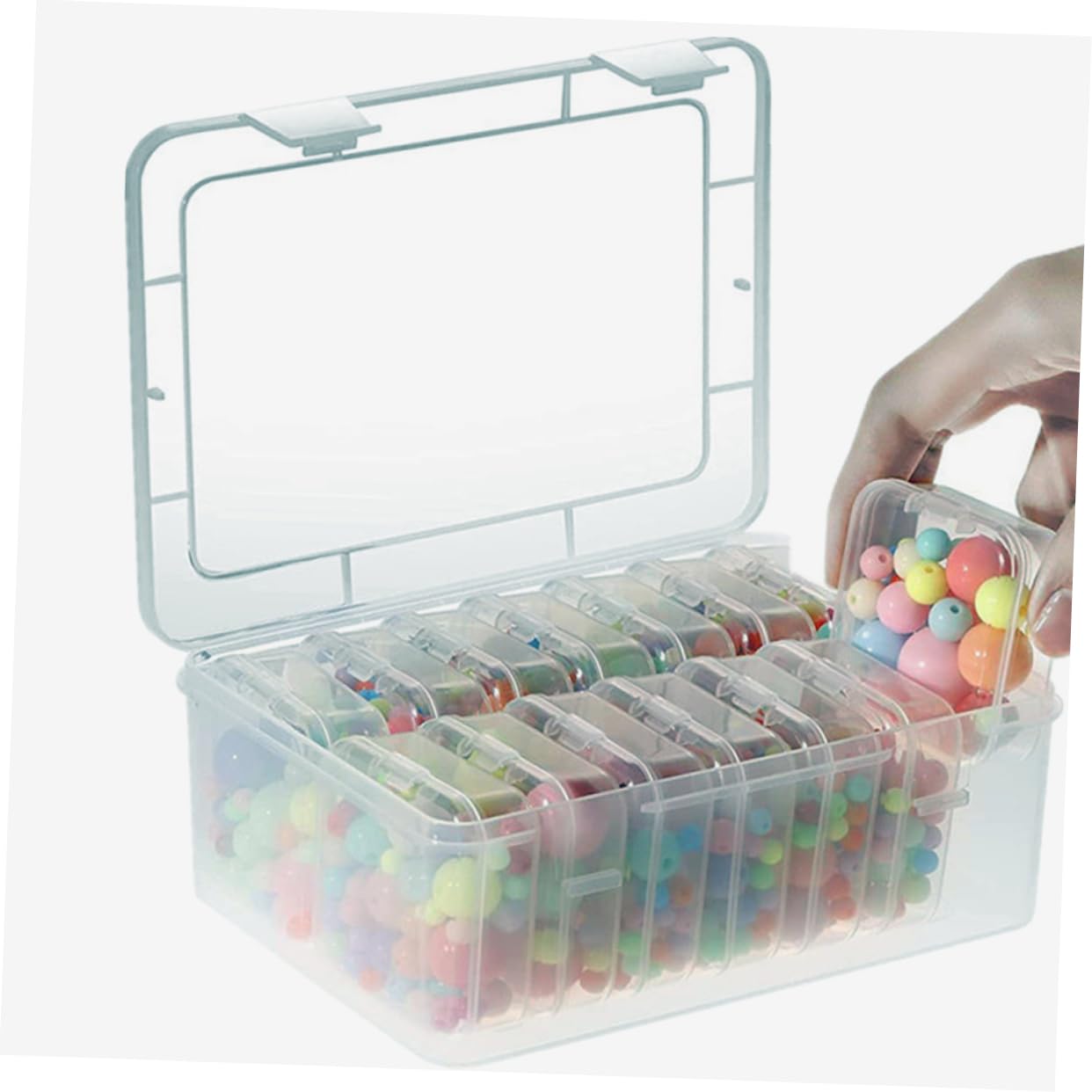 jojofuny 3 Set Scatola di smistamento di archiviazione scatole di immagazzinaggio piccolo Organizzatore degli anelli mini organizzatore di archiviazione mini deposito pp