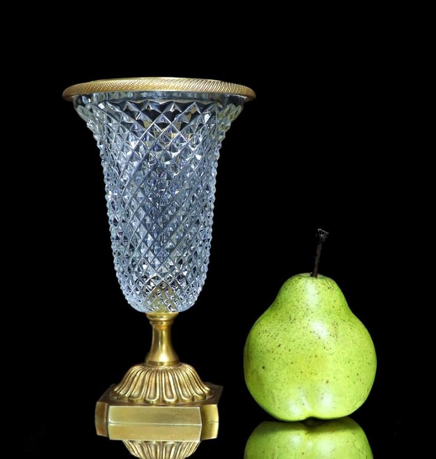 オールド・バカラ 1890年頃 ブロンズ装飾 ディアマン・ビゾー 壺 花瓶 金 オールド・バカラ 1890年頃 ブロンズ装飾 ディアマン・ビゾー 壺 花瓶 金