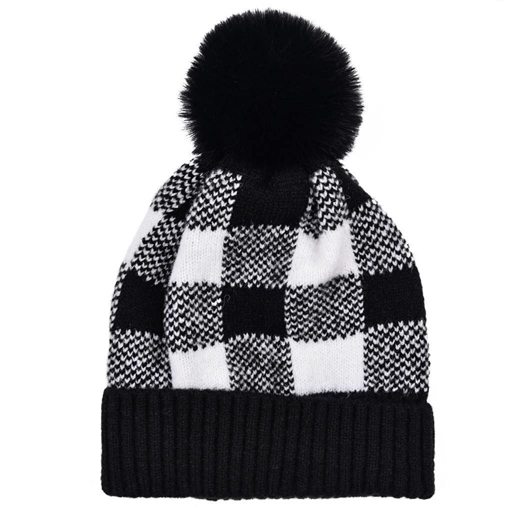 Buxuaaaa Christmas Hat Santa Hat Detachable Wool Ball for Adults Unisex Plush Hats for Festive Holiday Party Supplies Baby Christmas Plush for Women Kids