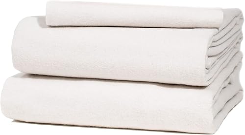 Five Looms - Cozy Flannel Bed Sheet Set, 100% Cotton Flannel Sheets with Deep Pockets, All Around Elastic, Ultra Soft Flannel - Fitted Sheet, Flat disponible en Yaxa Colombia