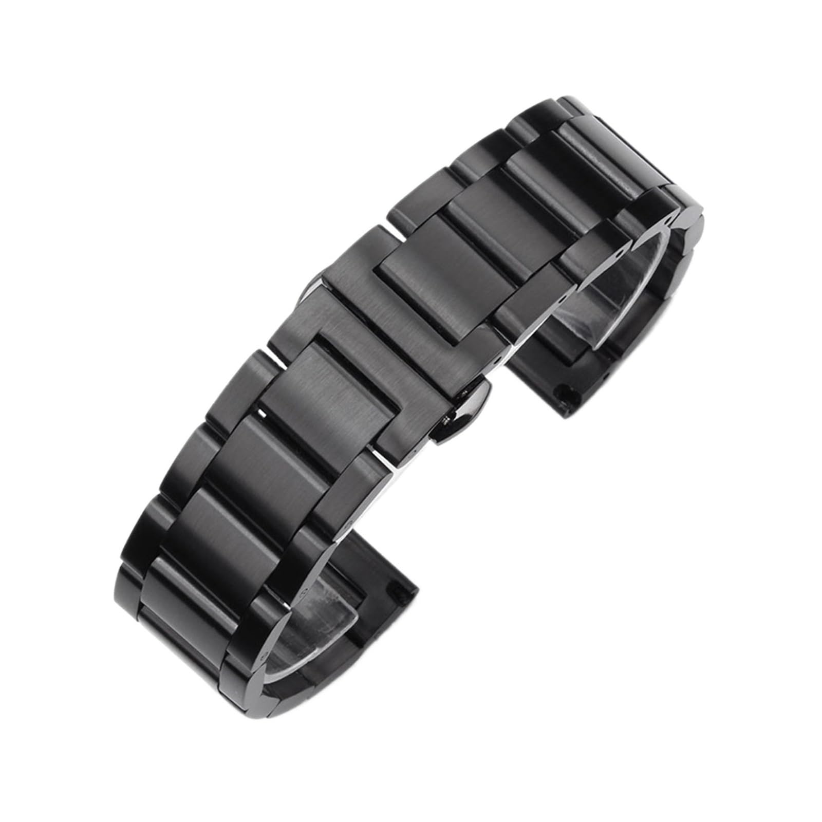 Cinturino In Acciaio Inossidabile Massiccio 18mm 20mm 22mm 24mm Fibbia A Farfalla Con Fibbia Da Uomo Cinturino In Metallo Con Cinturino Di Ricambio