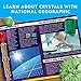 National Geographic Jumbo Crystal Growing Kit - Grow Your Own Giant Glow in The Dark Crystal in a Few Days, Science Kit, Grow Crystals for Kids, STEM Toys (Amazon Exclusive)